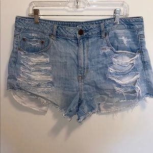 American Eagle Distressed Jean Shorts